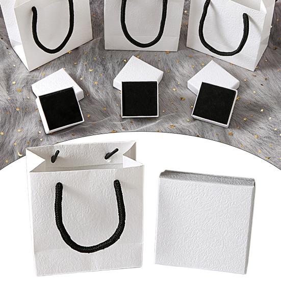 1 Set Jewelry Gift Bag Simple Style Dustproof Ultra-Light Solid Color Fine Texture Item Storage Scratch-proof Jewelry Necklace Earring Storage Case