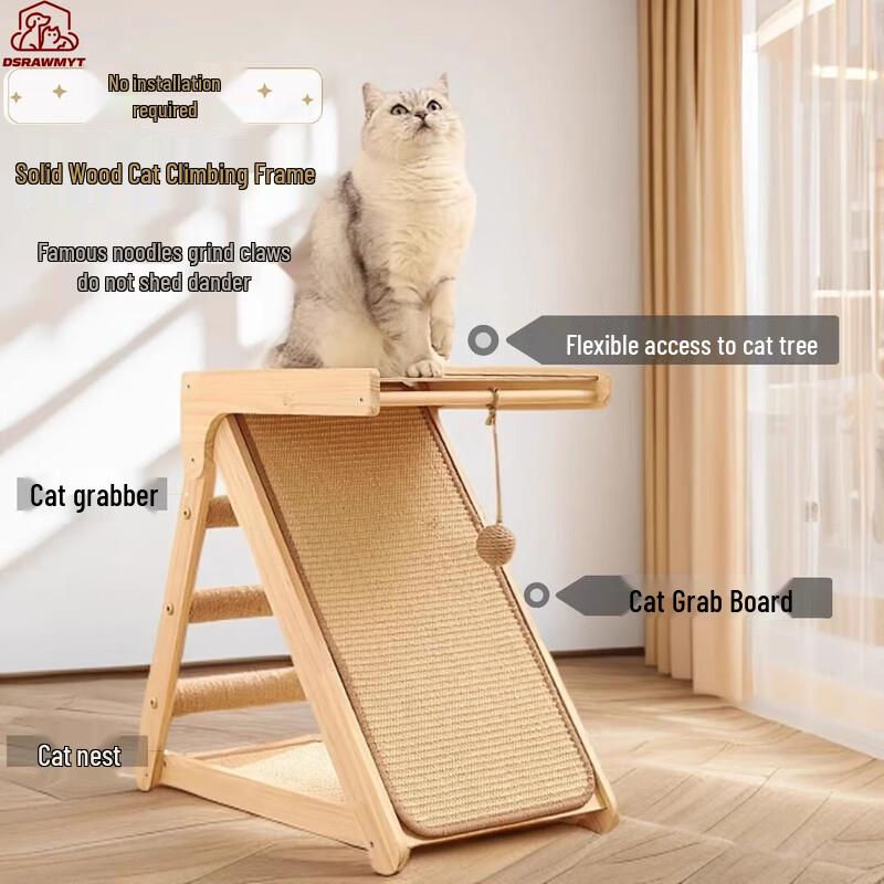 DSRAWMYT Durable Vertical Cat Scratching Post & Play Toy