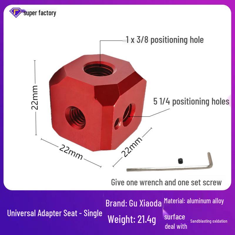 

Aluminum Alloy Multi-hole 1/4 to 3/8 Tripod Mount Adapter for Photography Accessories