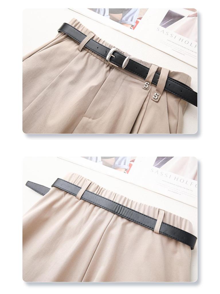 2025 Neuer Damen Roter High-Waist A-Linien Midi Faltenrock - Schlankmachende & Lockere Passform für Frühling und Herbst