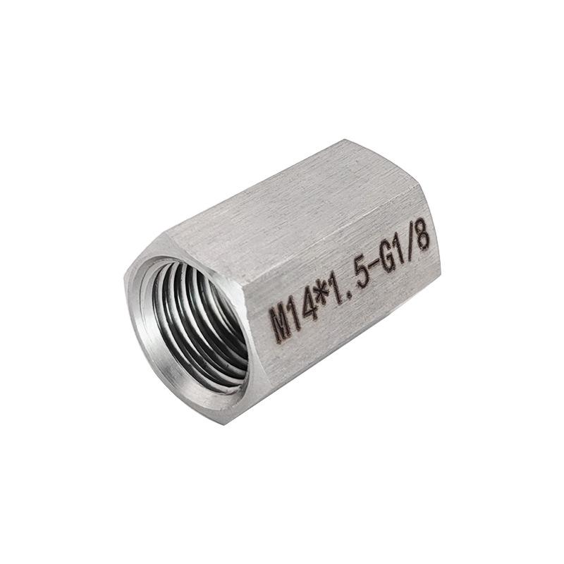 Stainless Steel 304 Threaded Adapter Reducer: M14X1.5 Female to G1/8 BSP Female