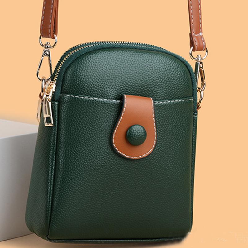 Women's Mini Phone Bag High-Quality PU Leather Crossbody Messenger Fashion Satchel Handbag Purse Shopping