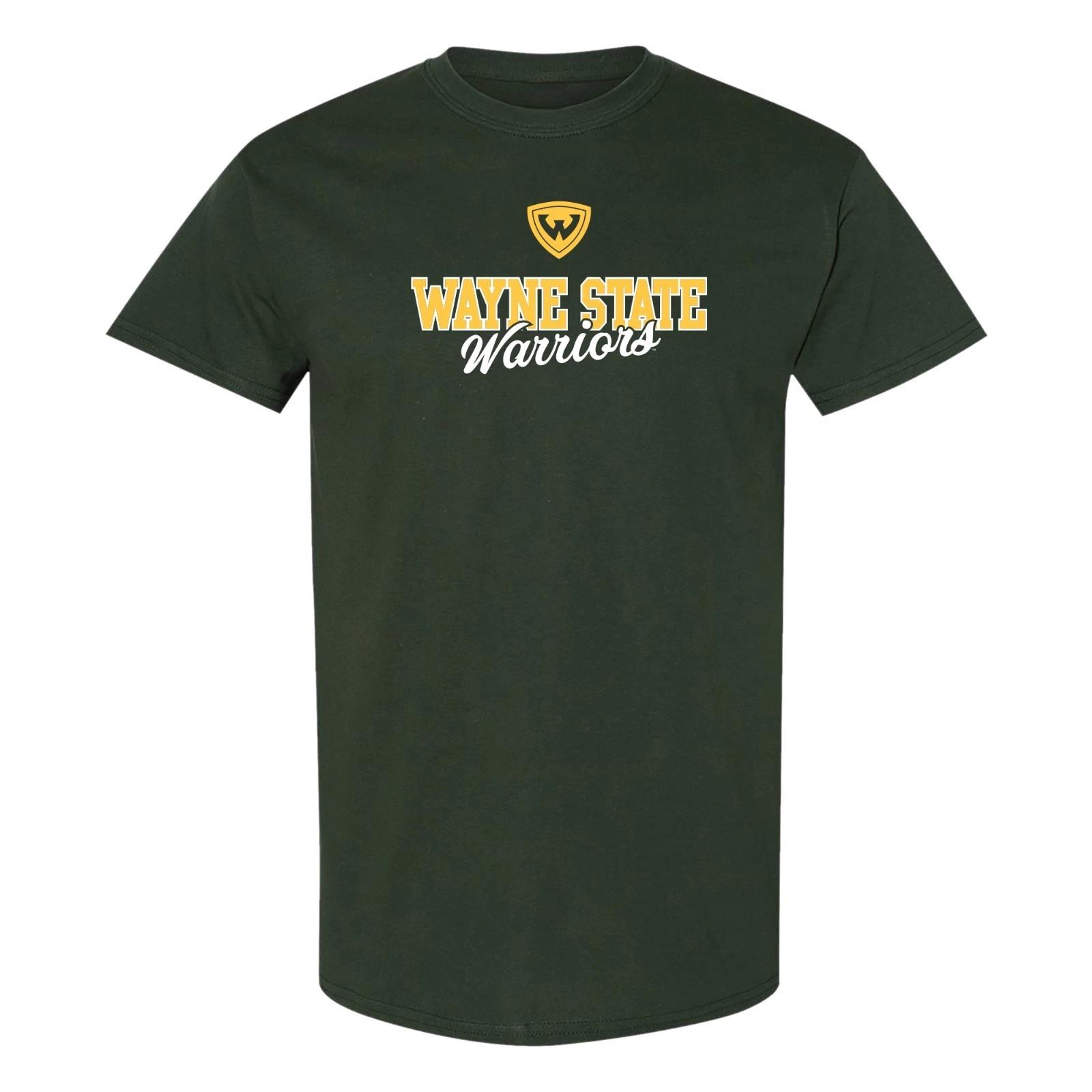 Wayne State Fresh Script T-Shirt - Forest 4XL