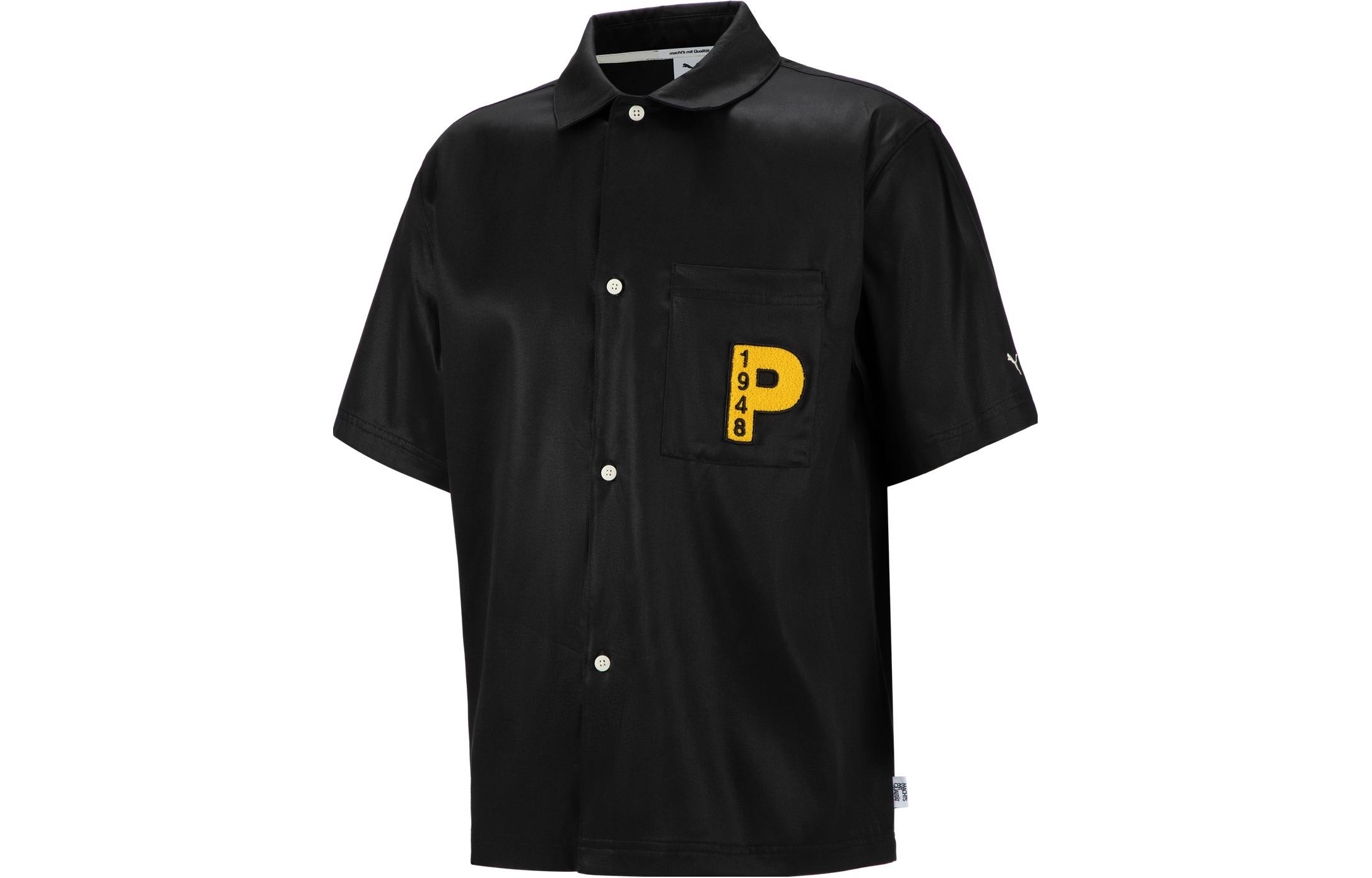 PUMA Shirts Unisex Black Lapel Moderate Other 539660-01 S