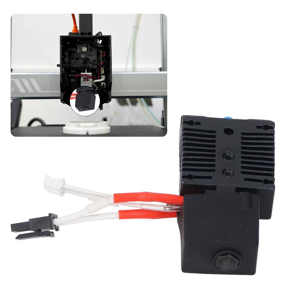 Kit d'extrudeuse 24 V 60 W, tête chauffante en céramique avec bloc dissipateur thermique pour imprimante 3D Kobra 2