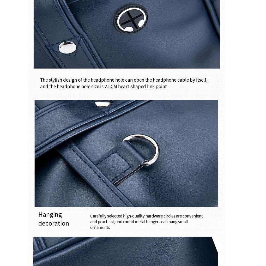 PU Premium Leather Bag For Daily Fashionable And Functional Shoulder Bag Student Uniform Laptop Bag