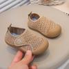 Baby Girl Casual Fly-woven Mesh Breathable Sneakers 2025 Spring and Autumn New Soft-soled Velcro Sneakers