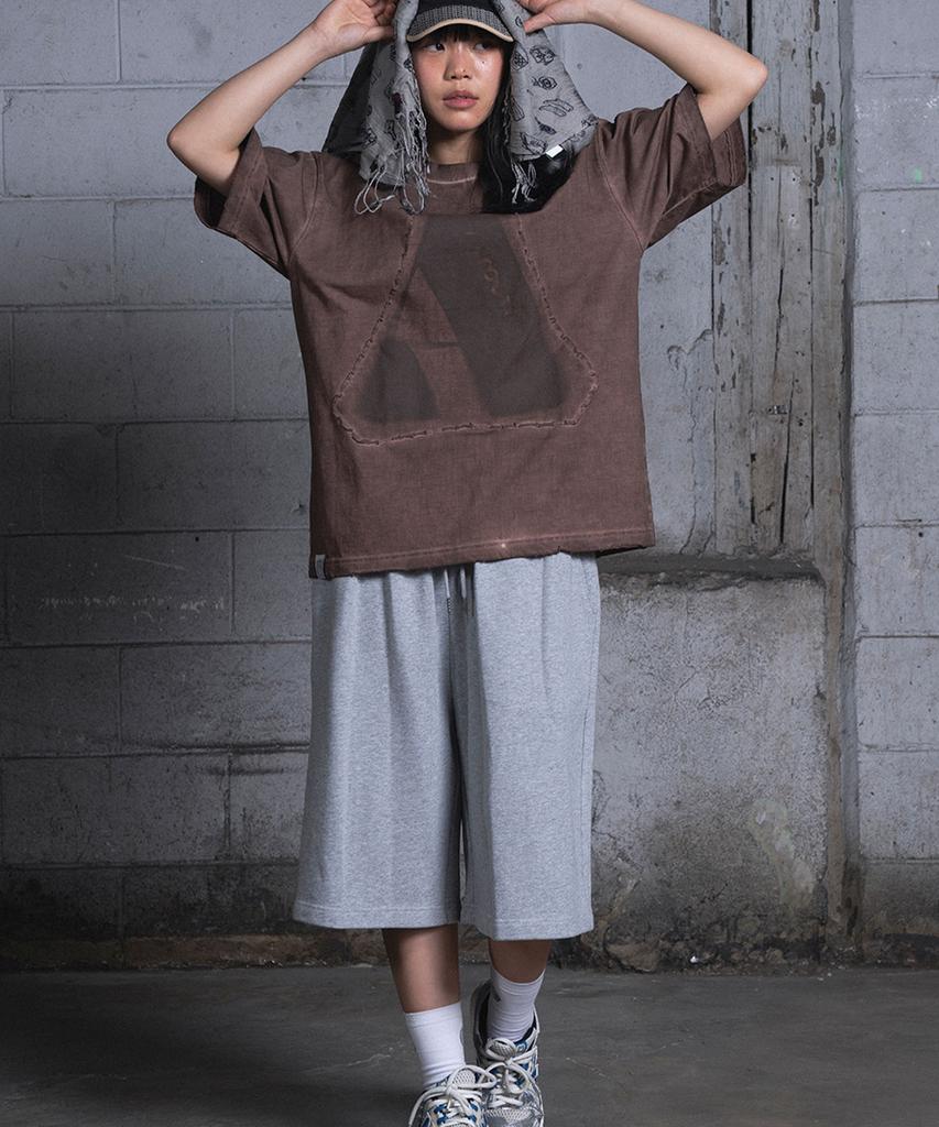 Aejyuttingkeumamaindeu Mineral Wave Bermuda Pants_Gray