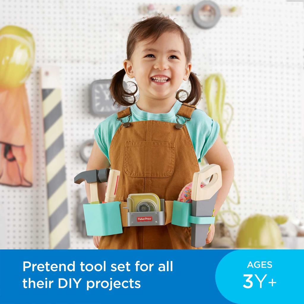Wooden Pretend Play DIY Belt Wooden Toy GGT60 Fisher-Price Set,