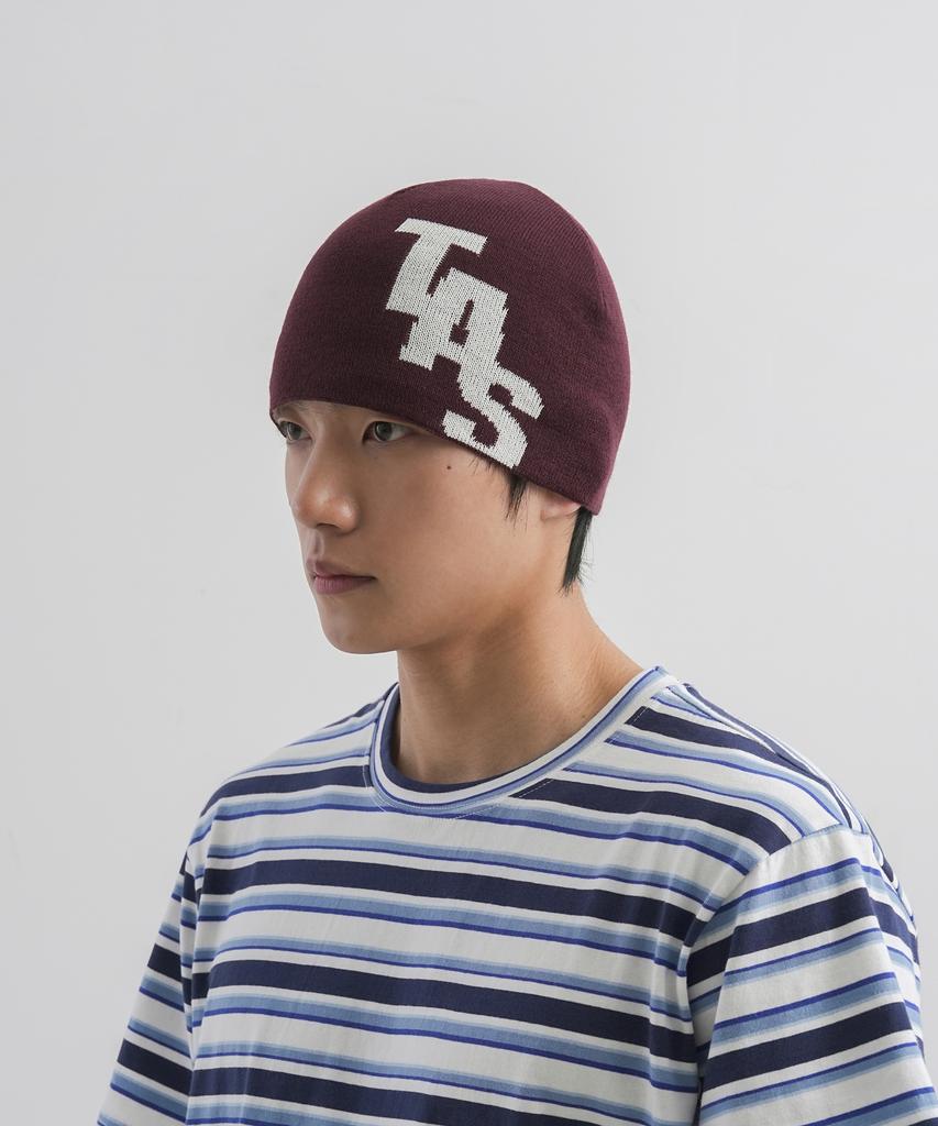 Diadeosaengchyueoli Entry Flat Logo Beanie (Wine)