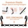 Closet Organizers and Storage, Sturdy Space Saving Hanger for Heavy Clothes, Upgraded Cascading Hangers, Magic Closet Organization Clothes Hangers,