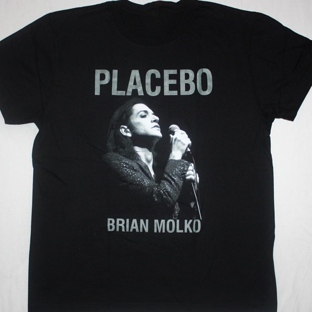 Винтажная черная футболка группы Placebo Унисекс футболка Все размеры от S до 45XL 1F1772 Унисекс футболка XL