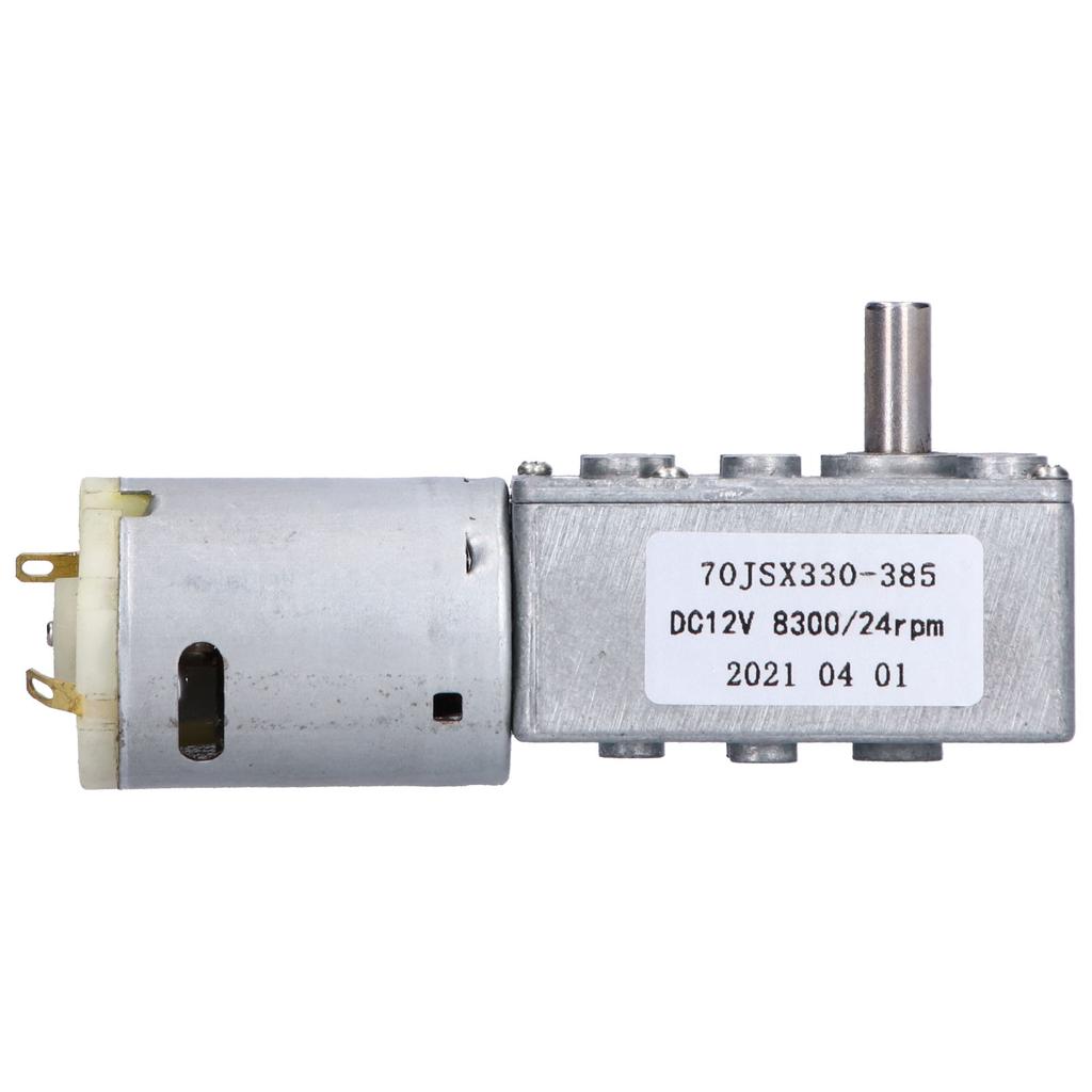 DC12V 24RPM Turbo Worm Geared Motor Speed Reduction Electric Motor for Window Door Opener Mini Winch