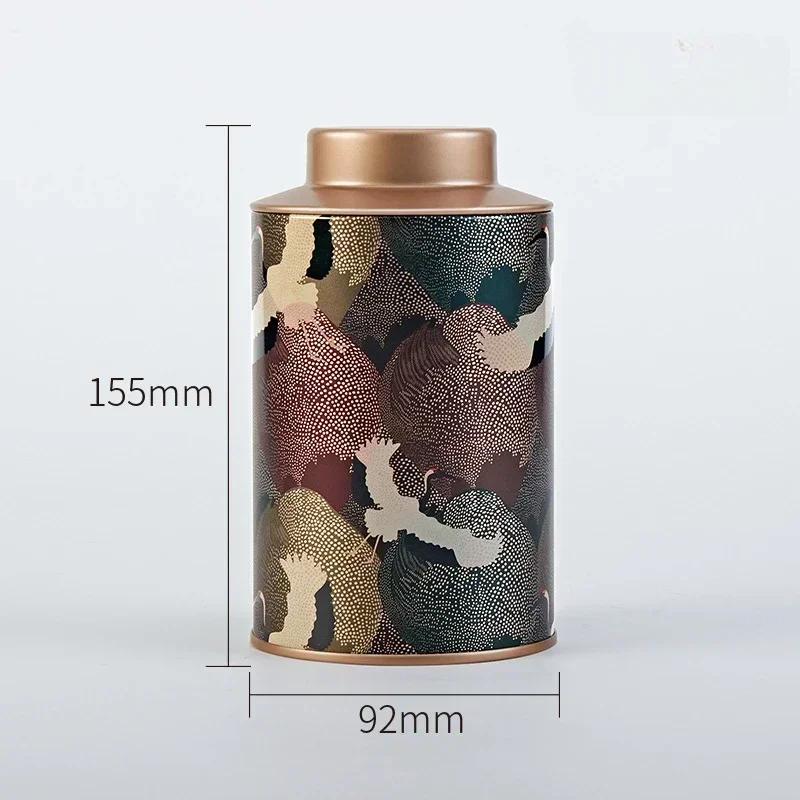 Boîtes à thé en métal à l'ancienne de style chinois vintage avec sangles et couvercles en étain, rangement de bonbons, petits articles de rangement, boîte d'emballage de thé