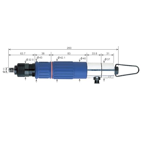 VESSEL GT-S5TR Torque-Controlled Air Screwdriver (Speed Reduction Type)