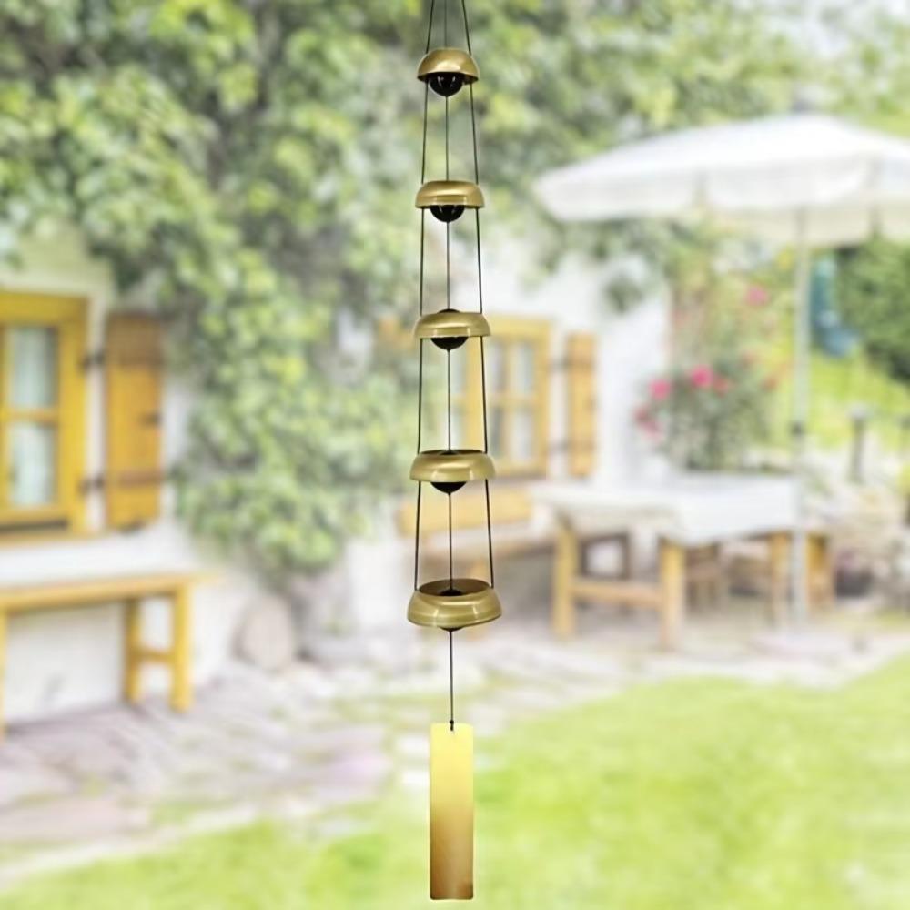 Crisp Sound Temple Wind Bell 3/5 Layer Wishing Wind Chime  Balconies