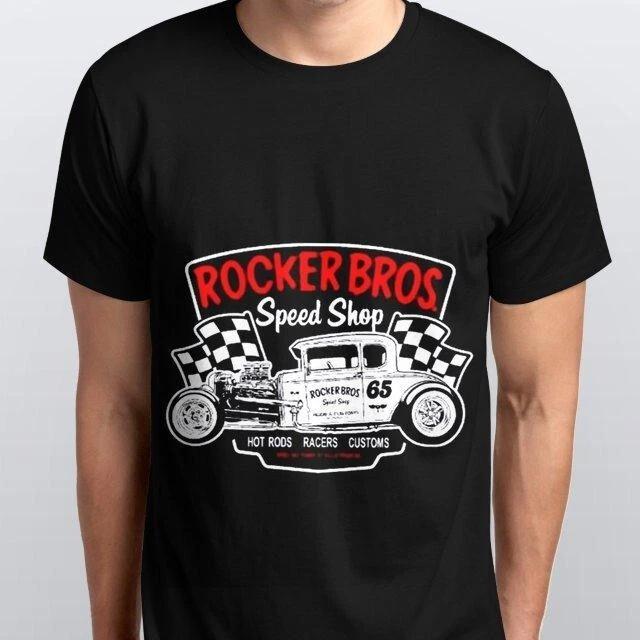 Men s and Women s T-shirts ROCKER BROS T-SHIRT CLOTHING APPAREL SPEED SHOP ROCKABILLY S,M L,XL,2XL XXL