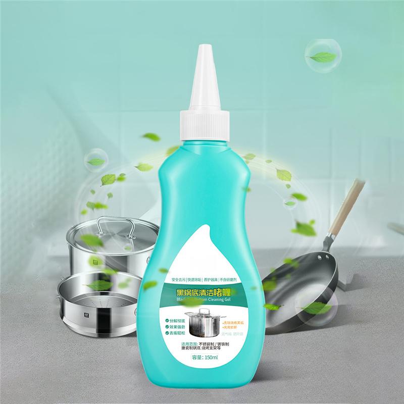 Tencere Altı Temizleme Jeli Paslanmaz Çelik Siyah Kireç Temizleyici Tencere Altı Kireç Çözücü Tencere Pası Mutfak Yağ Sökücü