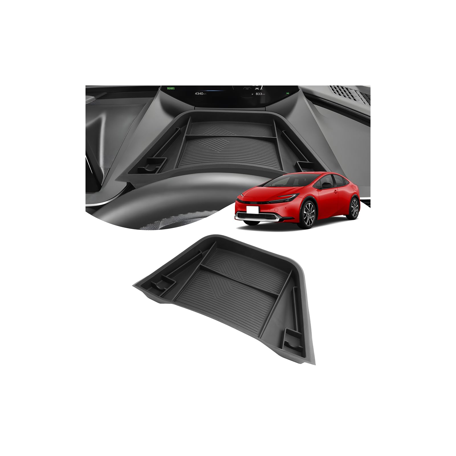 

SXCY Toyota Prius 60 Series Passenger Seat 60 Series Prius Storage Interior Noise Stain Small Item Easy Car Interior 60 Prius Interior Parts Tray,