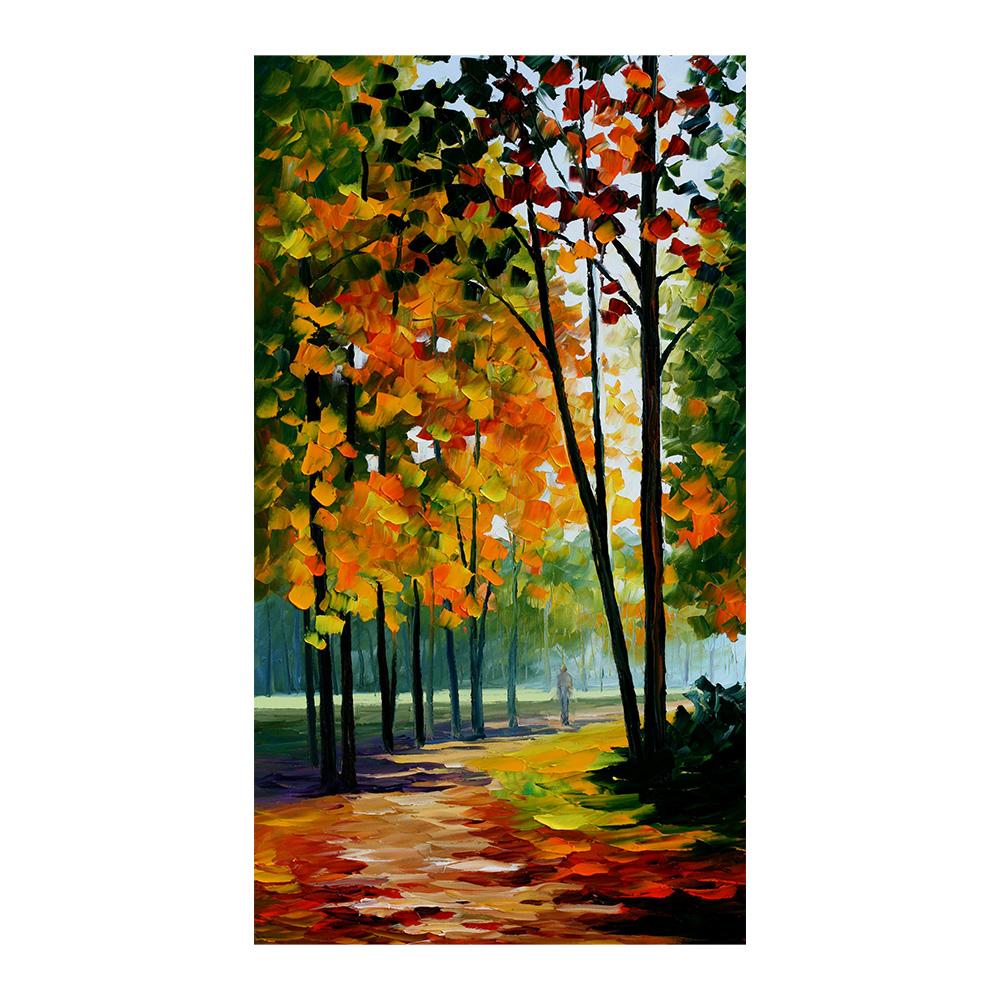 Modern Abstract Aesthetics Wall Art Color Leaf Tree HD Oil on Canvas Posters and Prints Home Bedroom Living Room Decoration Gift