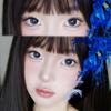 millcreek  2Pcs Contact Lenses with solution 14.5mm blue/brown Soft Contact Lens 1 year use