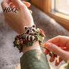 Pastoral Style Yarn Accessories Crochet Animal Bracelet DIY Kit Woodland Friends Craft Forest Jewelry Making Cute Squirrel Raccoon Frog Kit