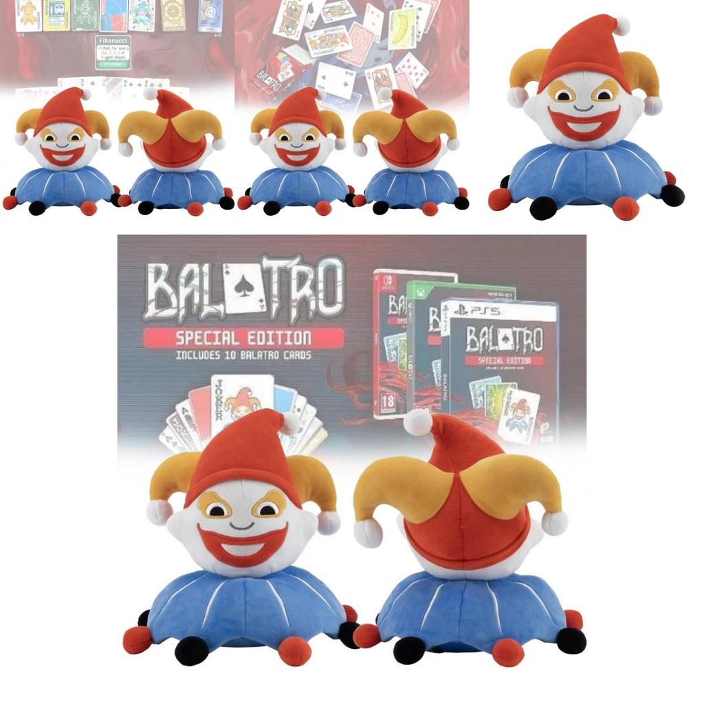 Adorable Balatro Jimbo Plush Soft Blue Clown Game Character Doll For Collectors