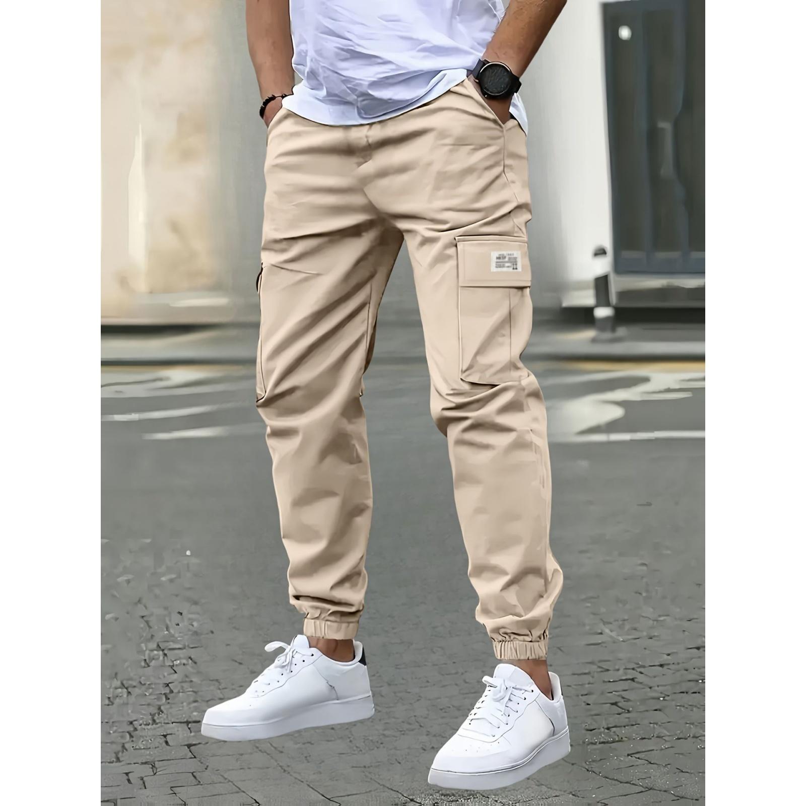 

Men s Casual Skinny Cargo Pants, Men s Outdoor Sports 9-inch Pants XL хакі