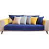 Nordic Four Seasons Cotton Sofa Cushion Thickened Non-slip Solid Color Sofa Cushion