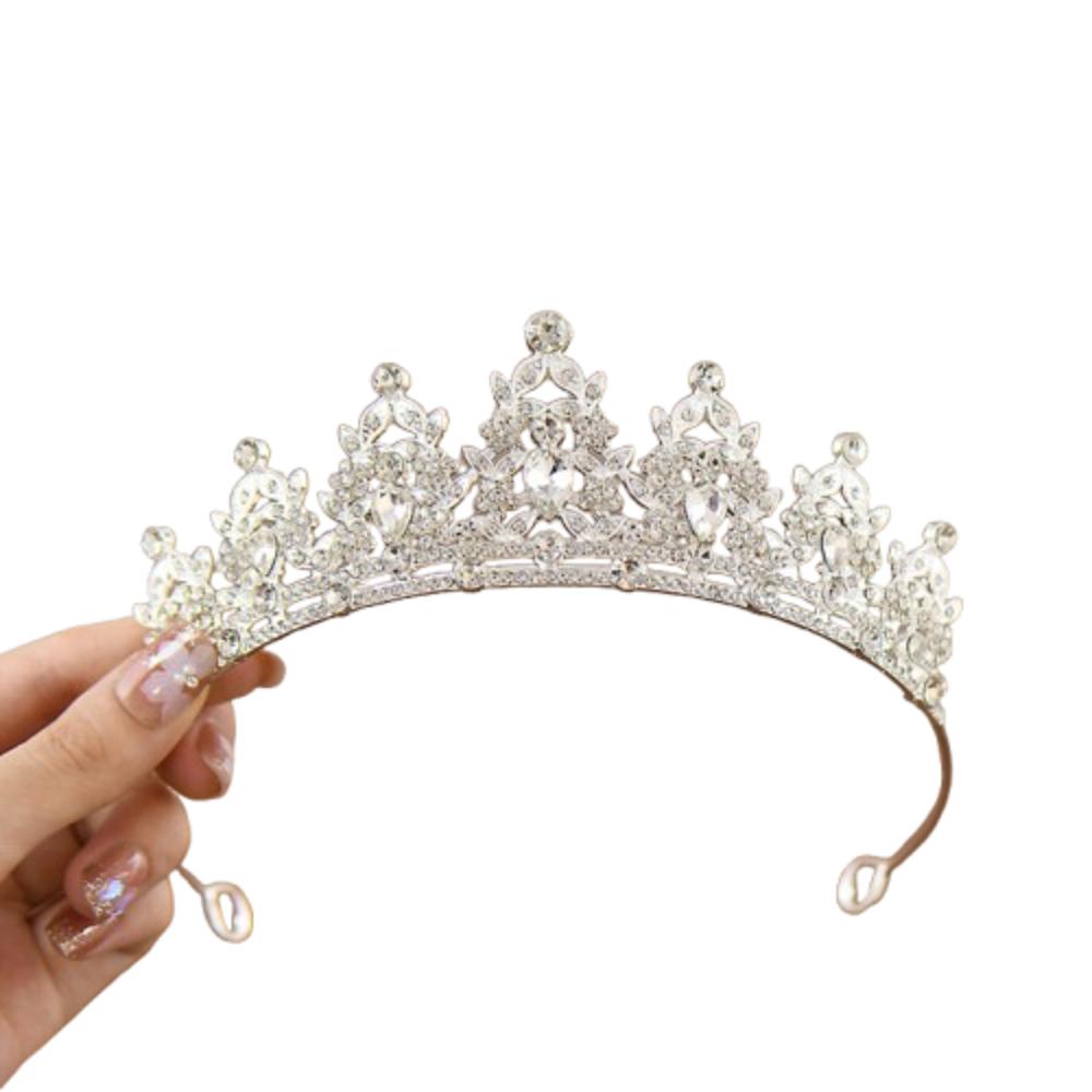 Exquisite Bridal Tiara Crown Sweet Rhinestone Crown Light Luxury Birthday Queen Tiara  Wedding