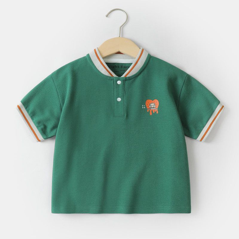 Children's Short-Sleeved Baby's Top Polo Shirt