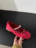 Evening Wind Shoes French Rhinestones with Mary Jane Single Shoes Flat Ballet Shoes Early Spring New Soft-soled Women's Shoes