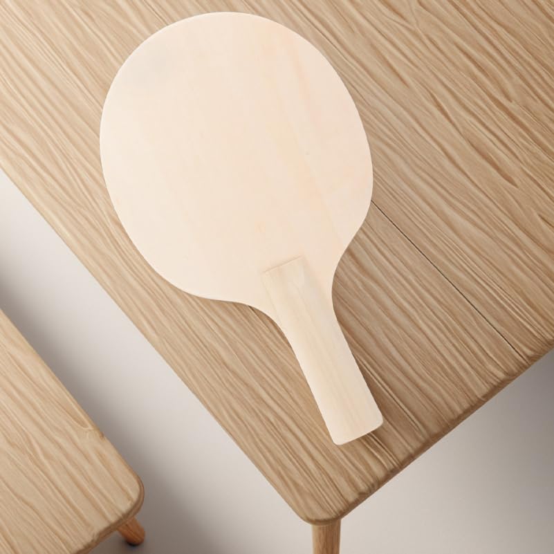 CALLARON Table Tennis 6 Wooden Blank Paddles for Unfinished Craft DIY Sports Game Gift Rackets, Kids,
