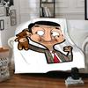 1 Stück Mr Beans Video Adventures Flanelldecke für Super Weichen Niedlichen Komfortdecke für Reisebettwäsche Couch Sofa Decke Y73044