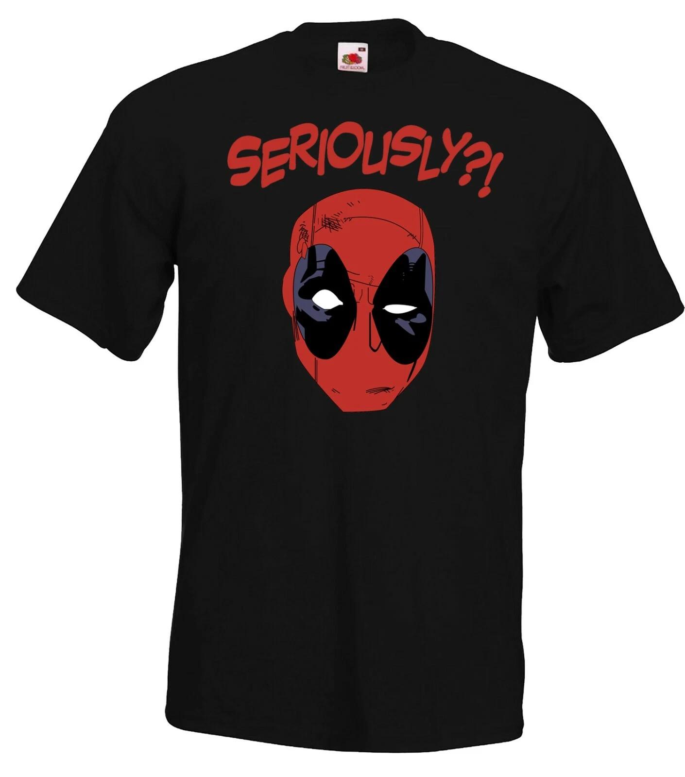 Youth Designz Deadpool Mens T-Shirt Print Logo Ironman Hulk Thor Funny Saying L