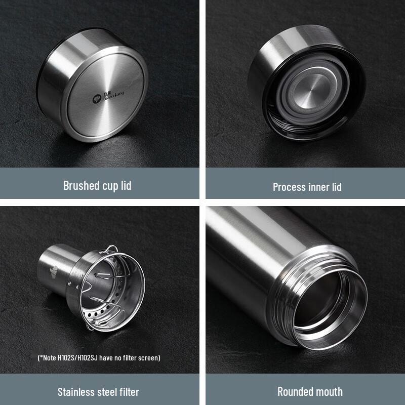 WANXIANG H103S Insulated Glass Tea Infuser Mug