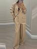 Herbst Neues Damen-Bekleidungsset - Elegante Langarmjacke mit Weitbeiniger Hose und Anzughose