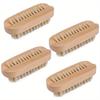 1pc Multifunctional Wooden Nail Brush for Cleaning Fingernails and Toenails - Strong Cuticle Dust Cleaner