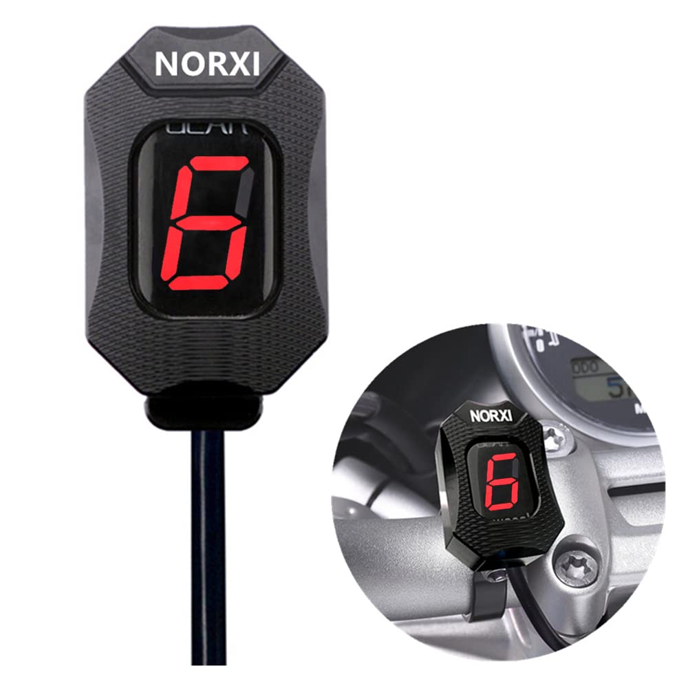 

Gear Indicator for Kawasaki Kawasaki Motorcycle 6 Speed 1-6 Level LED Digital Display Waterproof красный
