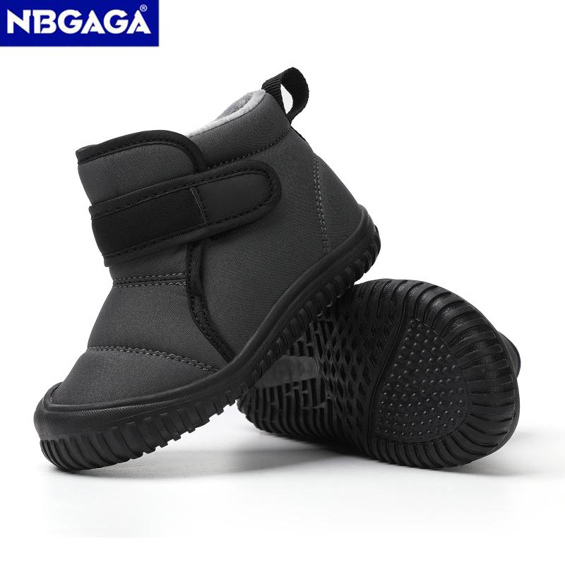 Unisex Kids' Outdoor Anti-slip Winter Snow Boots Warm Plush Toddler Boys Girls Comfortable Walking Shoes Size 19-28