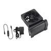 Aquarium Chiller Cooling Fan Angle Adjustable for Salt/Fresh Water (Black)
