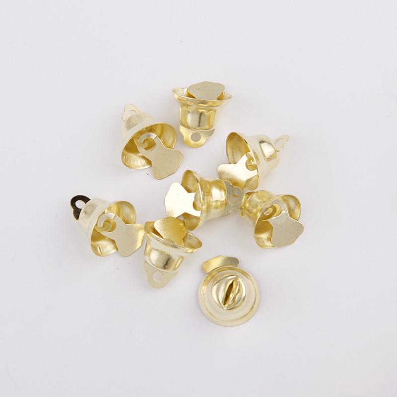 20Pcs Gold Jingle Bells DIY Multisize Bell Craft Mini Bell Bulk for Wedding Festival Holiday Home Xmas Tree Decorations