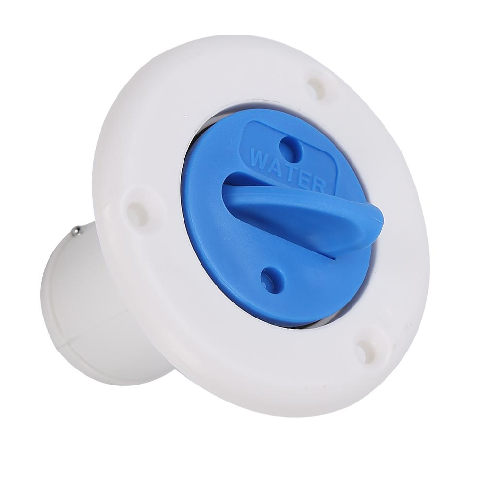 Deck Water Filler Cap Fill Tank Flange for 1‑1 2in Hose Marine Boat RV Yacht Accessory