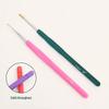 Candy-colored Crochet Hook with Gold-Plated Head - Soft Handle for DIY Sweaters, Shoes, and Hats