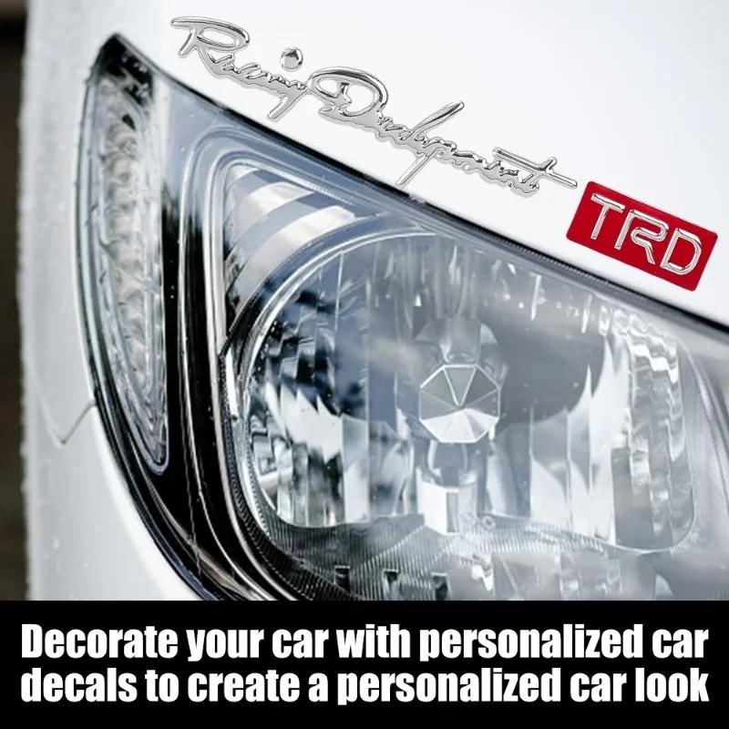 Car Door Handle Sticker 3D Stereo Racing Development TRD Pattern