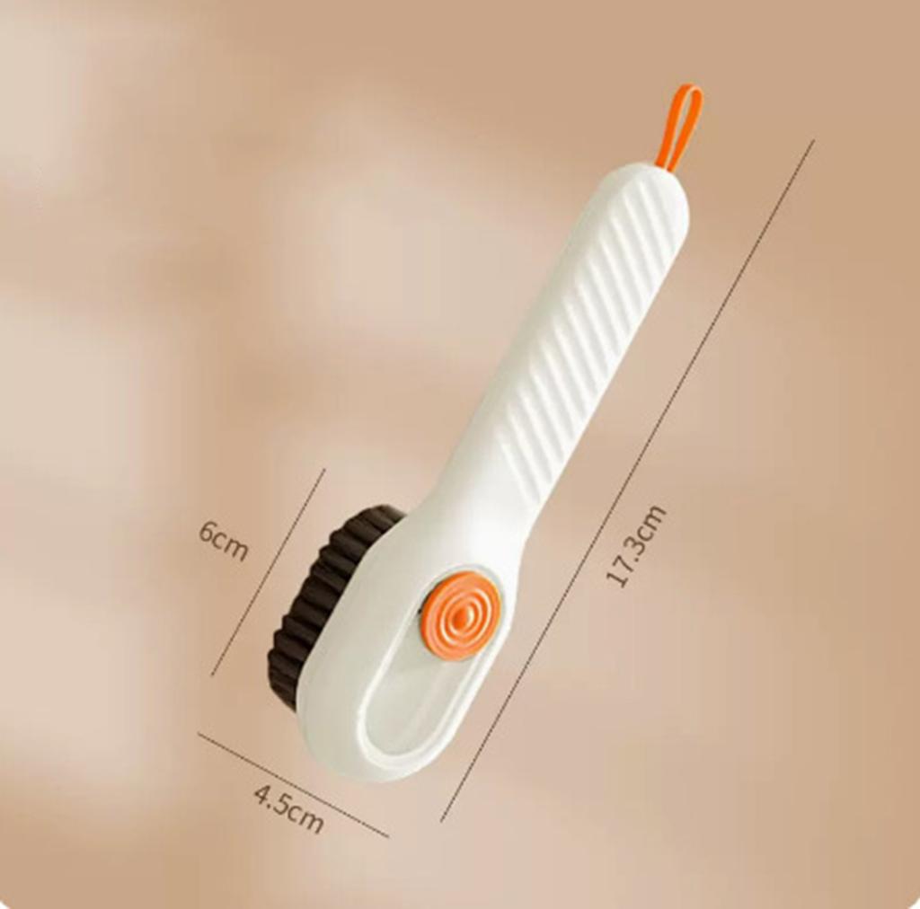 1/2pcs Shoes Brush Automatic Liquid Discharge Multifunction Press Out Shoes Cleaner Soft Bristles Clothes Brushes Cleaning Tool