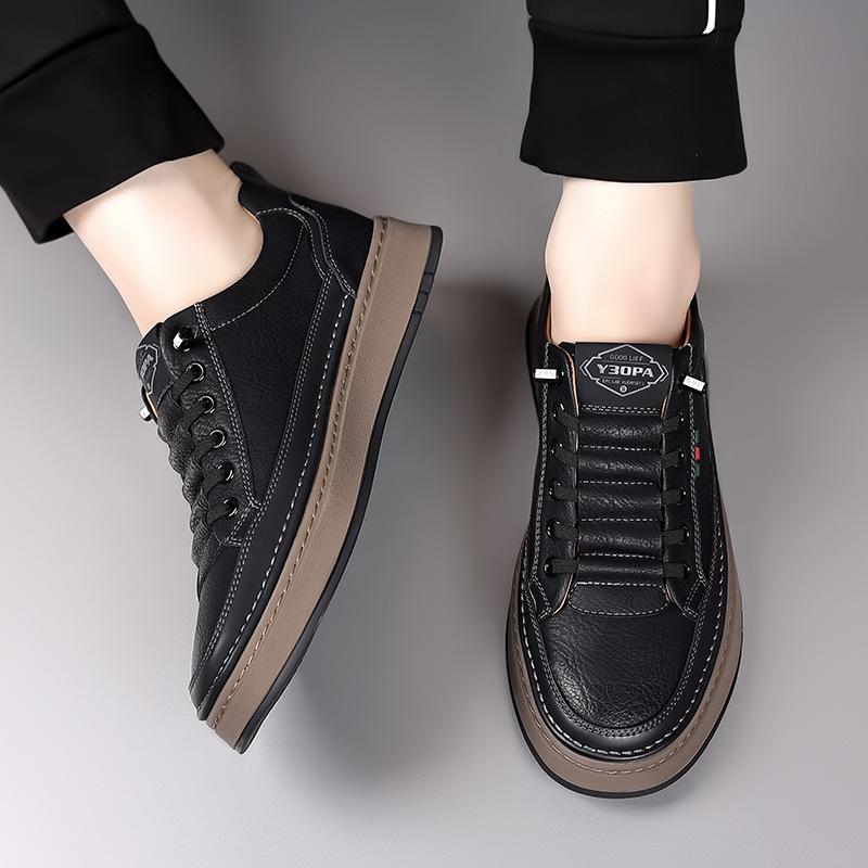 Herr Höst Ny Stil Andningsbar Mjuk Sula Halkfri Slip-on Fritidsskor Trendiga Mångsidiga Snörningsfria Sneakers För Män Storlek 38-44