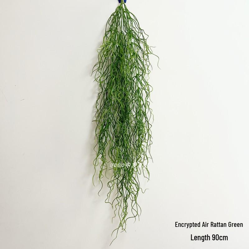 Artificial Spider Plant & Fern Hanging Decor - Trailing Green Vines for Wall & Ceiling