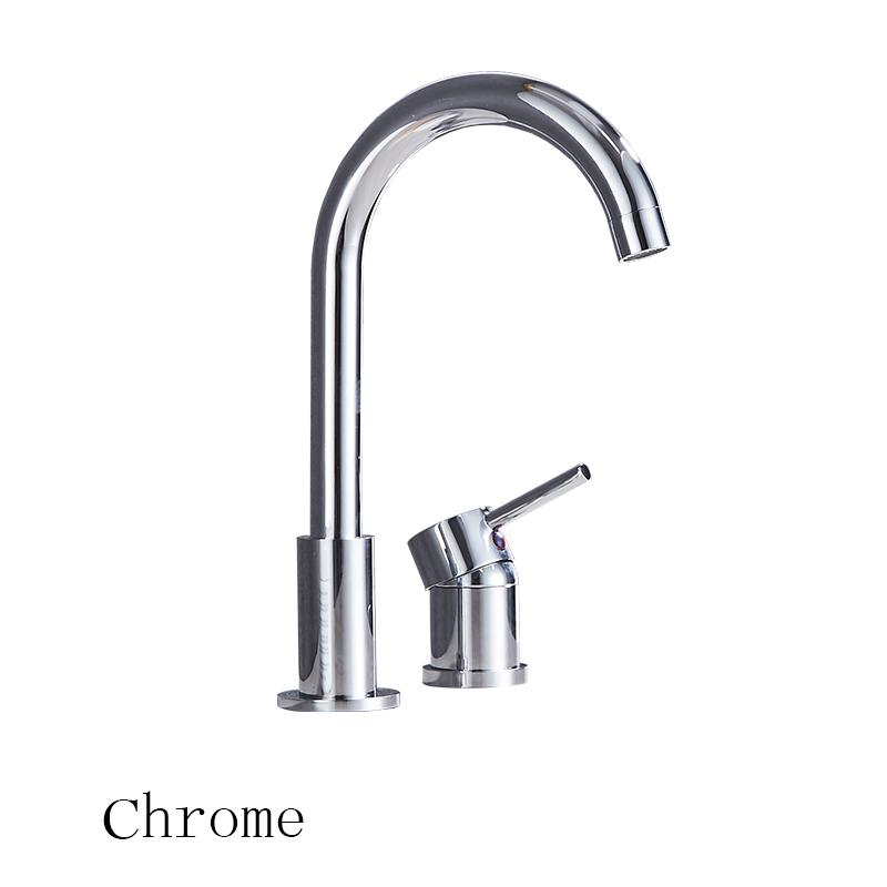 

Смеситель для раковины в ванной комнате, черный матовый золотой, поворотный на 360 градусов излив, однорычажный смеситель для горячей и холодной воды, кран-водопад для раковины