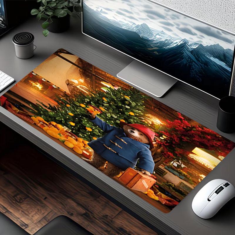 Paddington Bear Print Mouse Pad, for Keyboard Pad Laptop PC Mat for Office Home Use, Desk Decor, Perfect Birthday Gift for Gamers